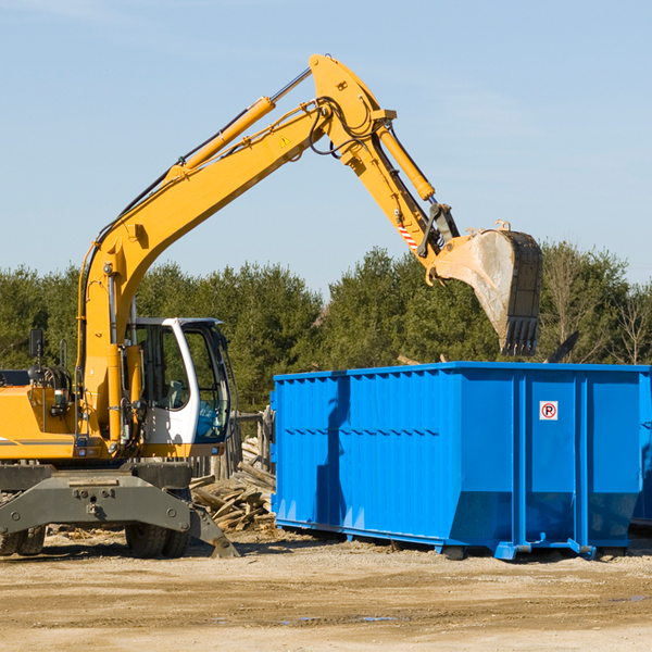 what size residential dumpster rentals are available in Bullville